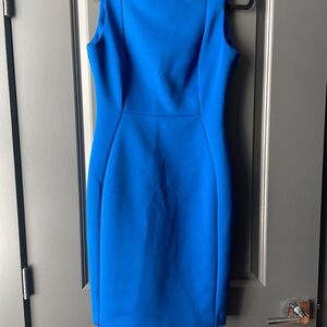 Elegant Blue Sleeveless Dress